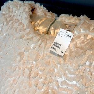 Faux fur textured top